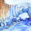 繪畫圖片奇岩石洞海連天－蕭維廷（高中組）